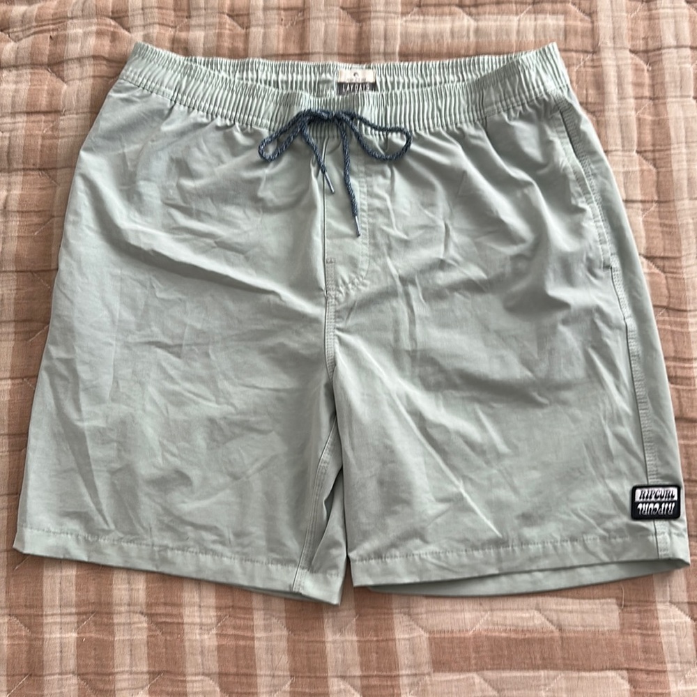 Rip Curl Light Teal Swim Trunks Size Large
